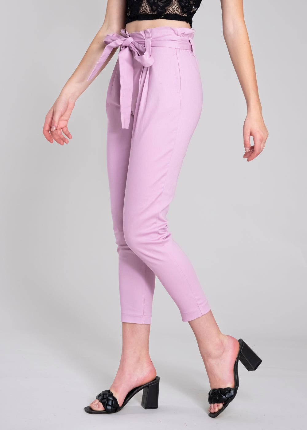 Pantalón paper bag cintura alta cinturón sold by Shasa product image thumbnail 3