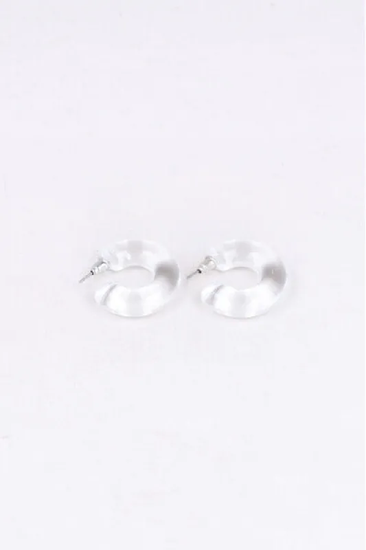 Arracadas Transparentes Color sold by Shasa