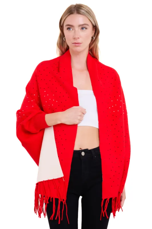 Poncho abierto  brillos sold by Shasa