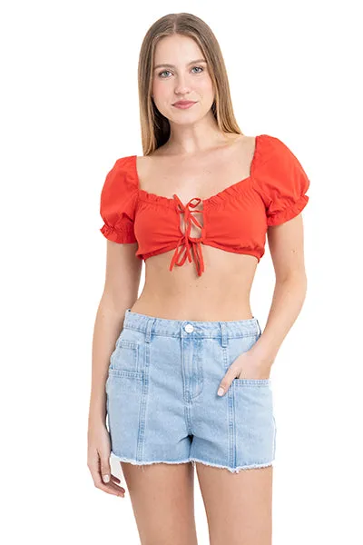 Top crop abertura cintas olán sold by Shasa product image thumbnail 2