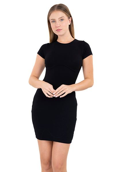 Vestido mini liso manga corta sold by Shasa product image thumbnail 2