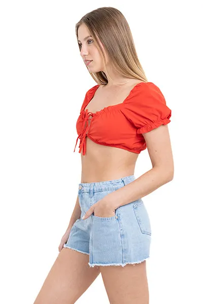 Top crop abertura cintas olán sold by Shasa product image thumbnail 3
