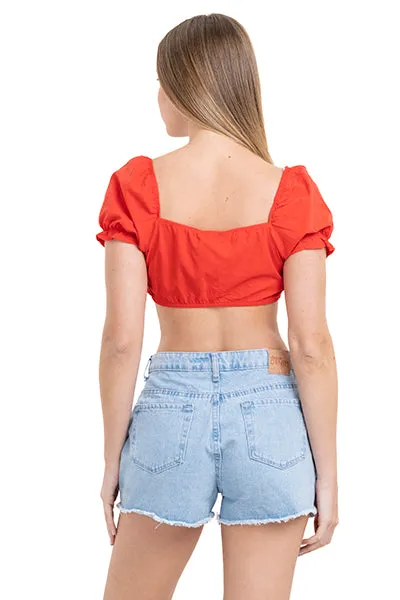Top crop abertura cintas olán sold by Shasa product image thumbnail 4