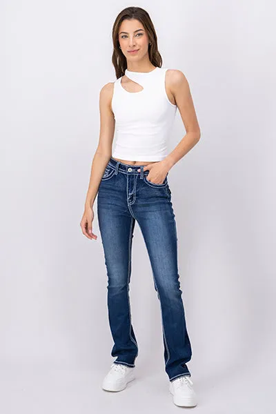 Jeans costura contraste sold by Shasa