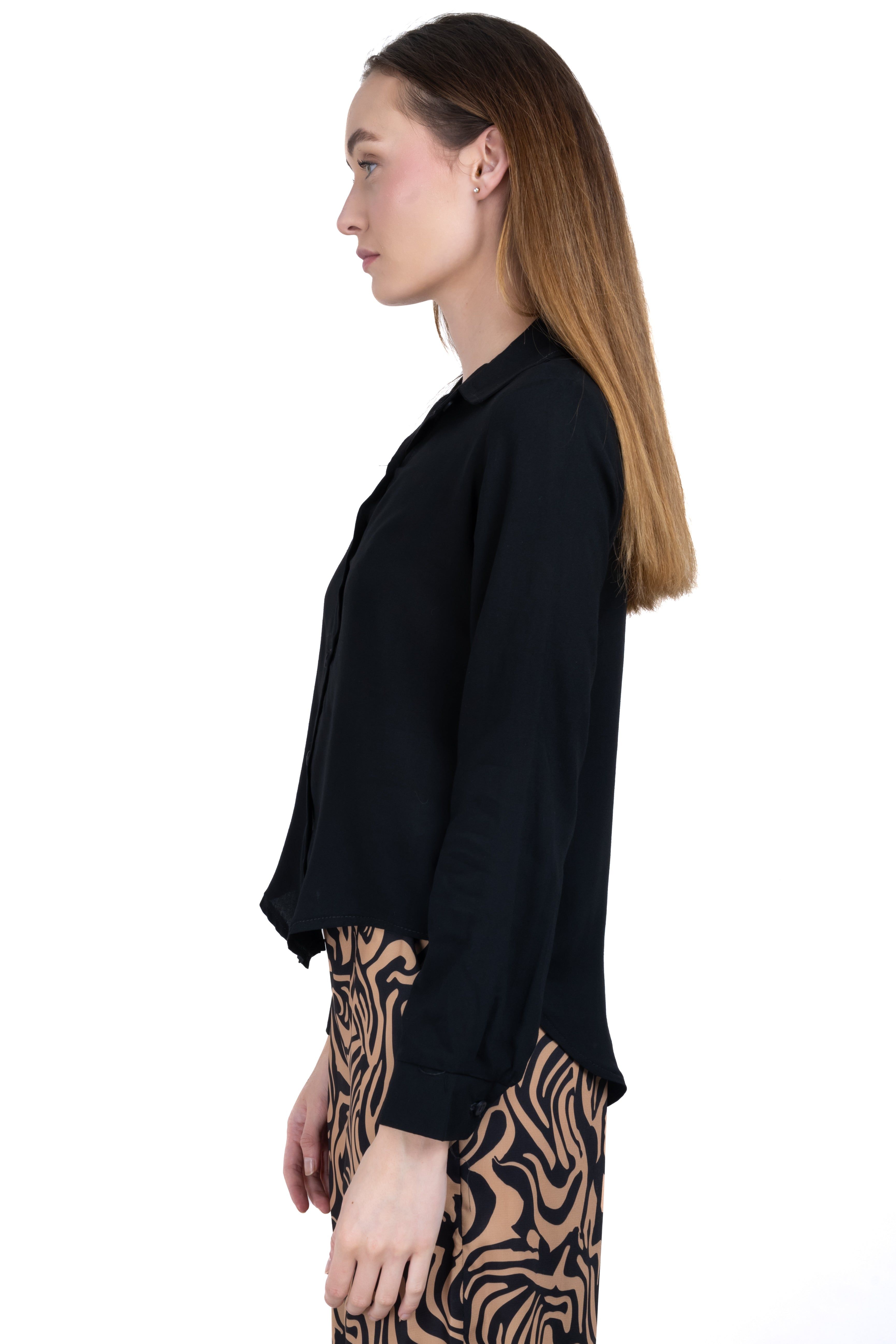 Camisa lisa manga larga botones sold by Shasa product image thumbnail 3