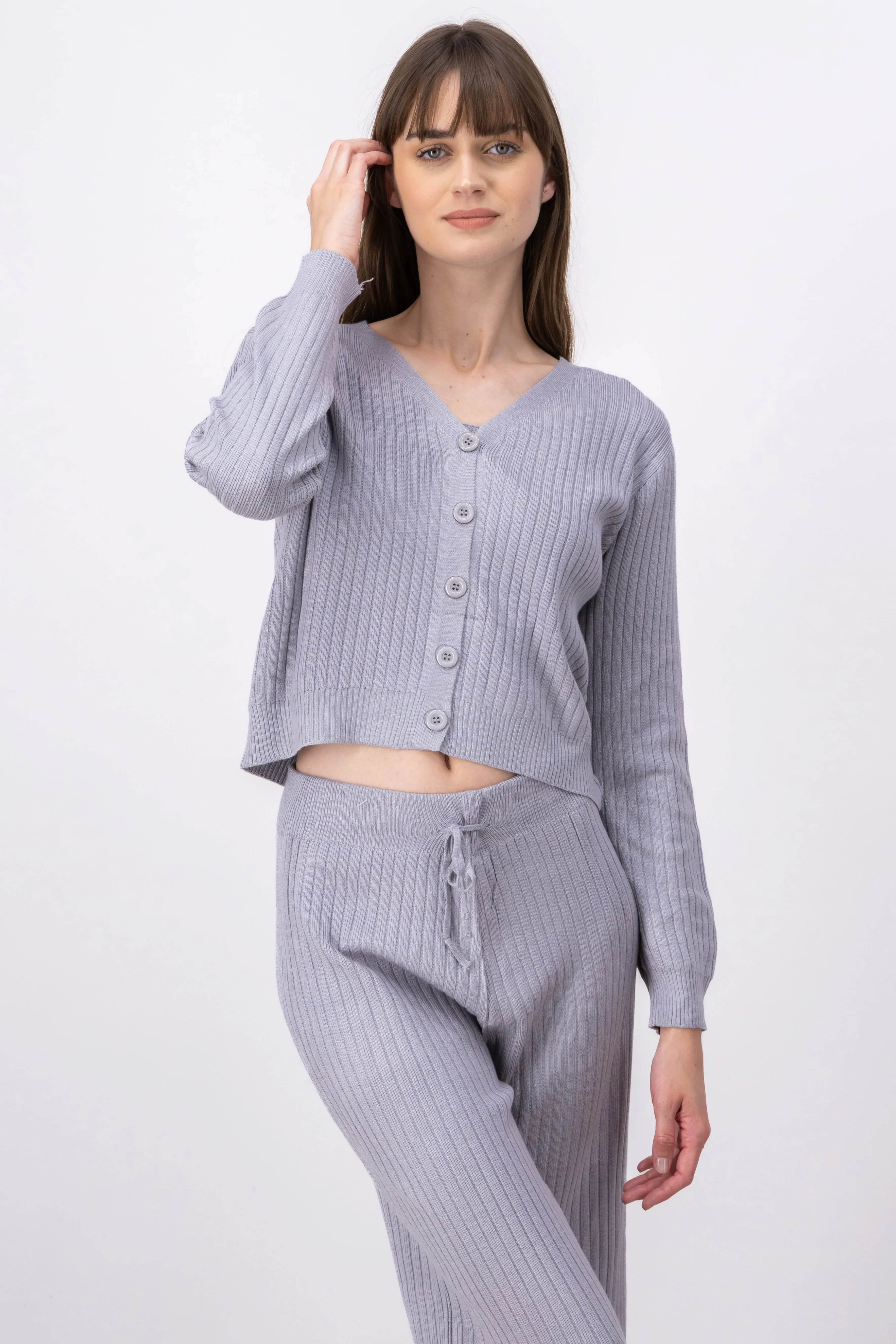 Cárdigan tejido acanalado botones sold by Shasa product image thumbnail 2