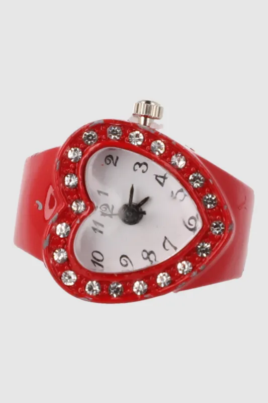 Anillo reloj corazon color sold by Shasa