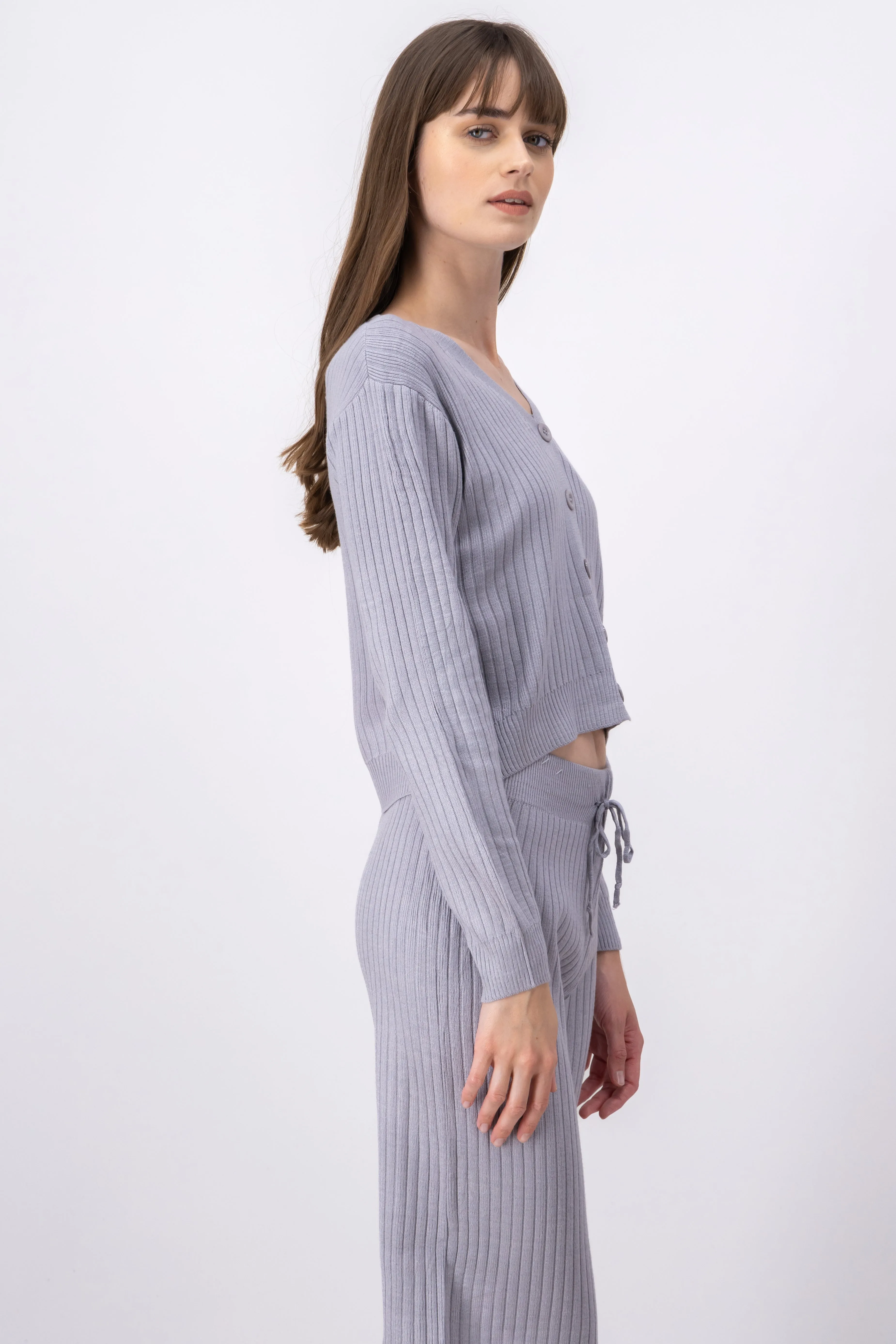 Cárdigan tejido acanalado botones sold by Shasa product image thumbnail 3