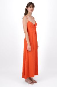 Vestido Maxi Lino Con Tirantes Delgados Hypsters sold by Shasa