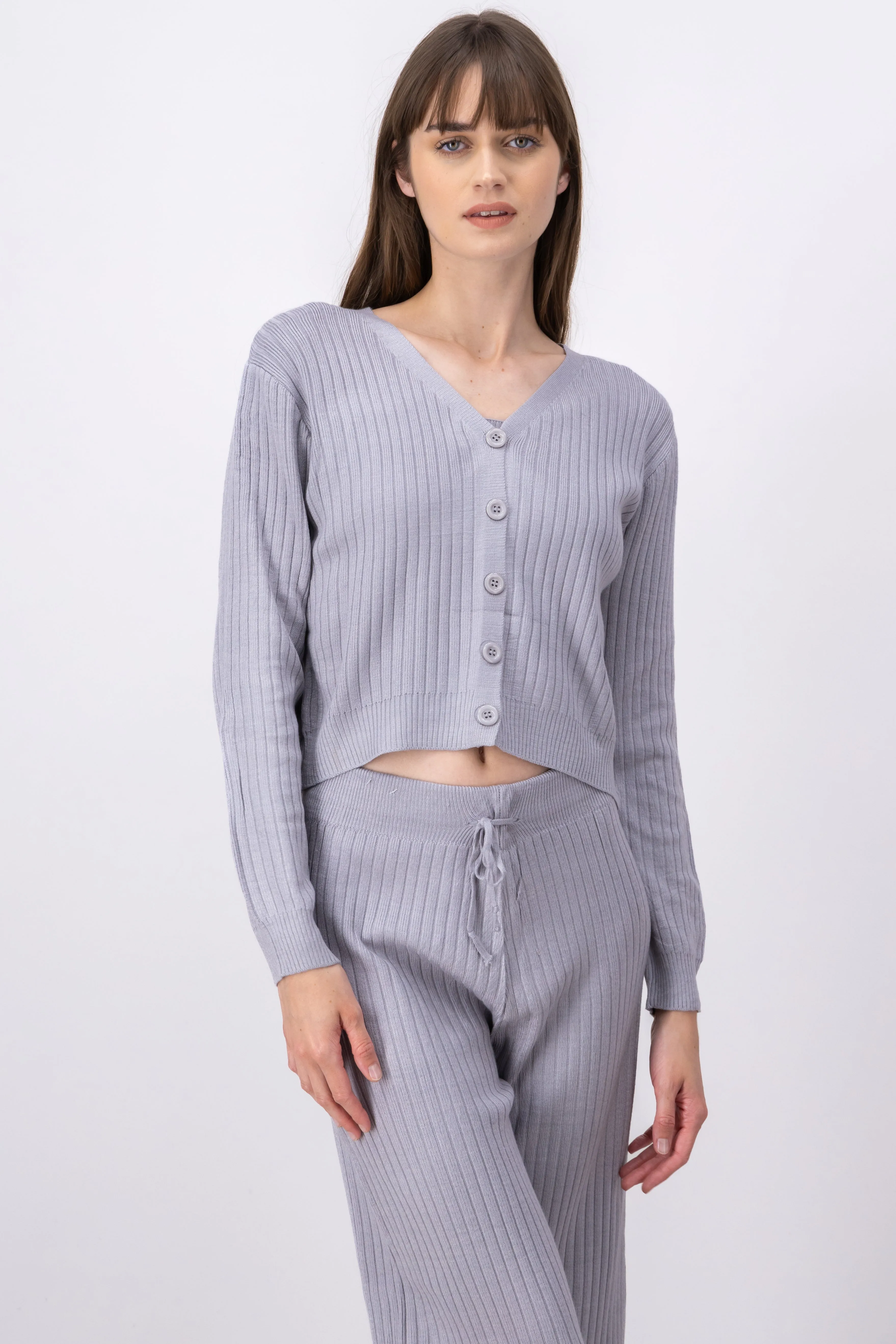 Cárdigan tejido acanalado botones sold by Shasa