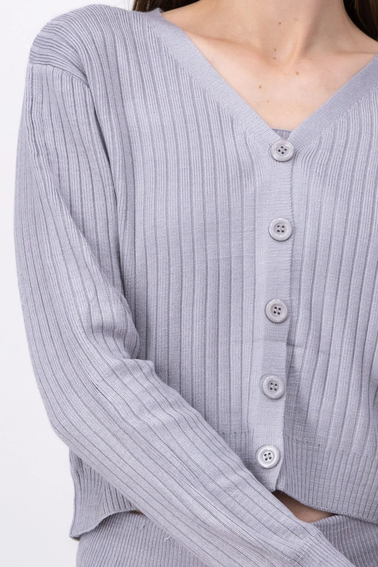 Cárdigan tejido acanalado botones sold by Shasa product image thumbnail 5