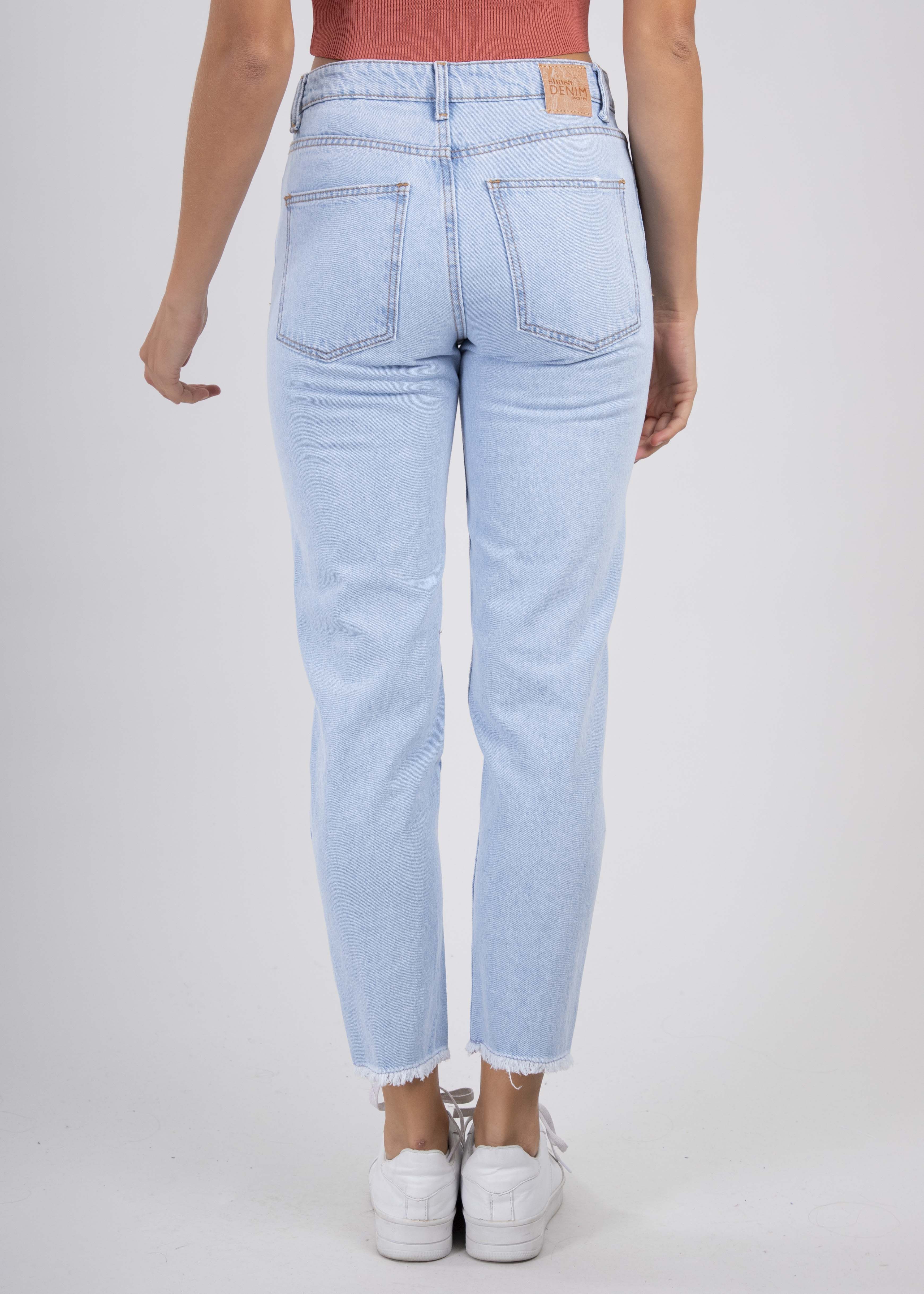 Jeans mom destrucciones flecos sold by Shasa product image thumbnail 4