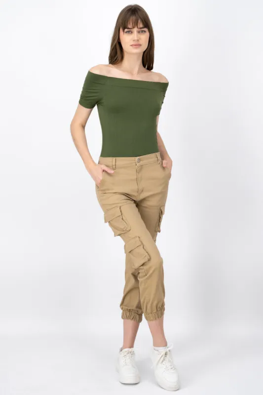 Jeans cargo monocolor sold by Shasa