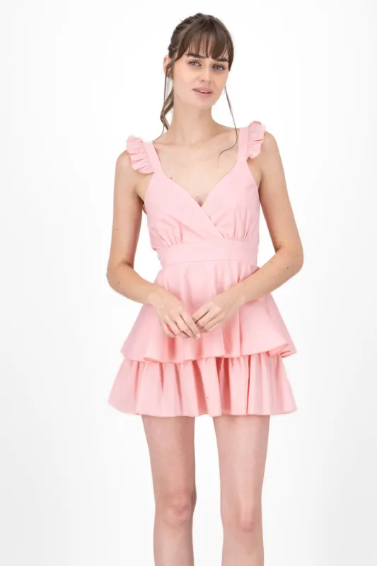 Vestido Tirantes Detalle Olanes sold by Shasa