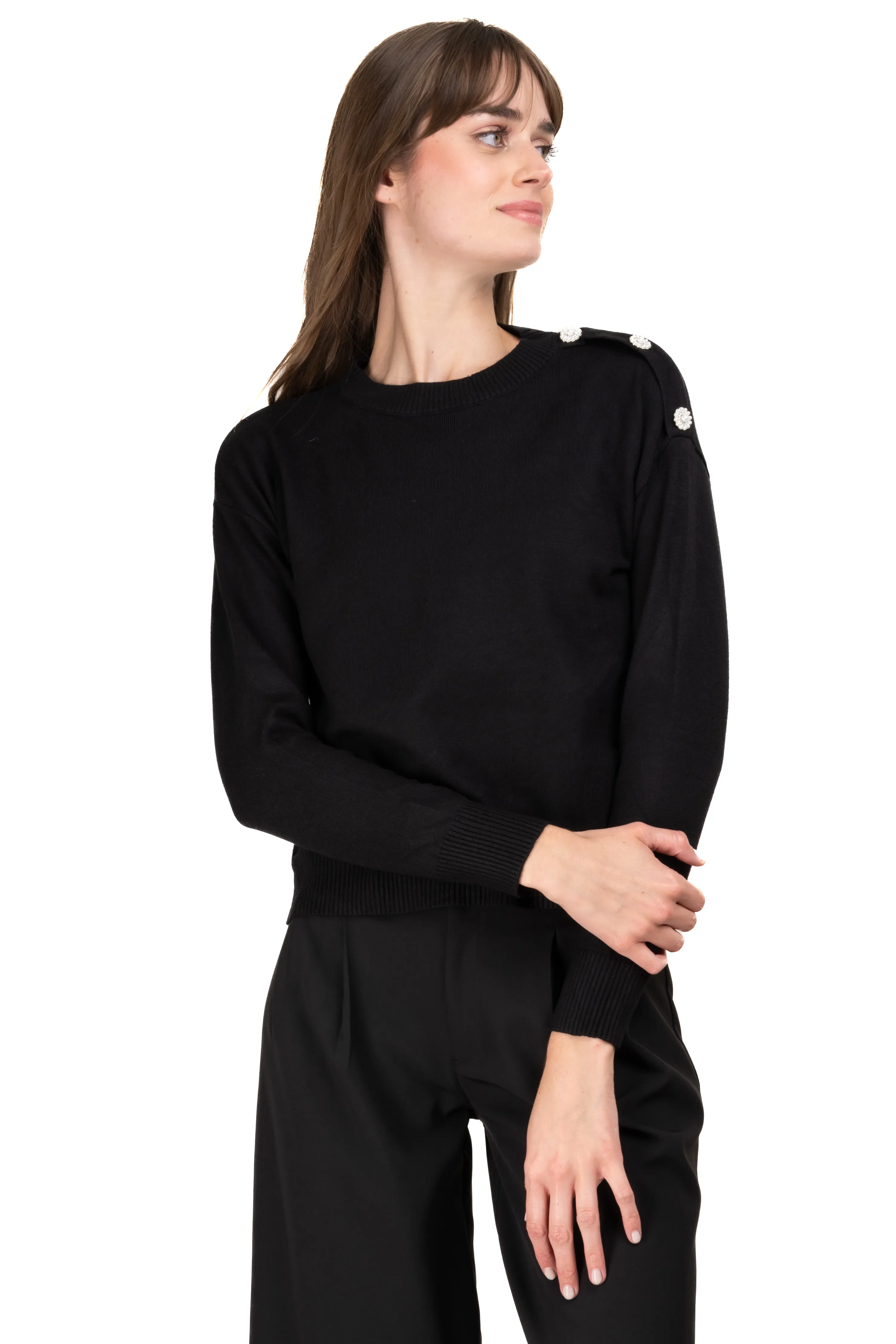 Suéter tejido suave botones sold by Shasa