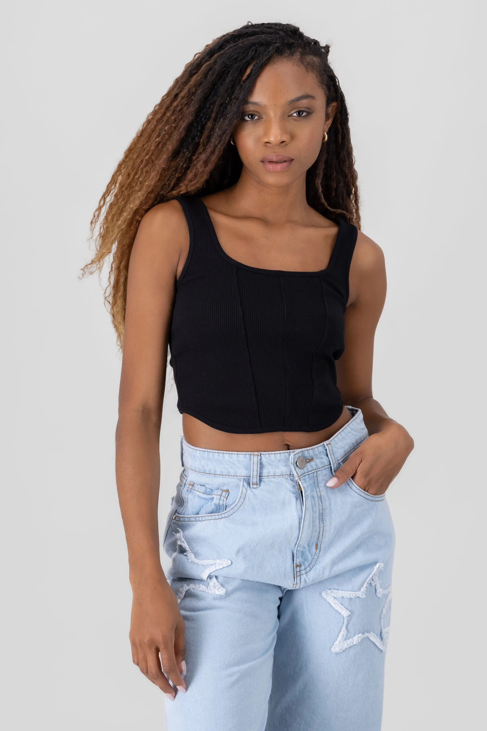 Top tipo corset rib sold by Shasa product image thumbnail 2