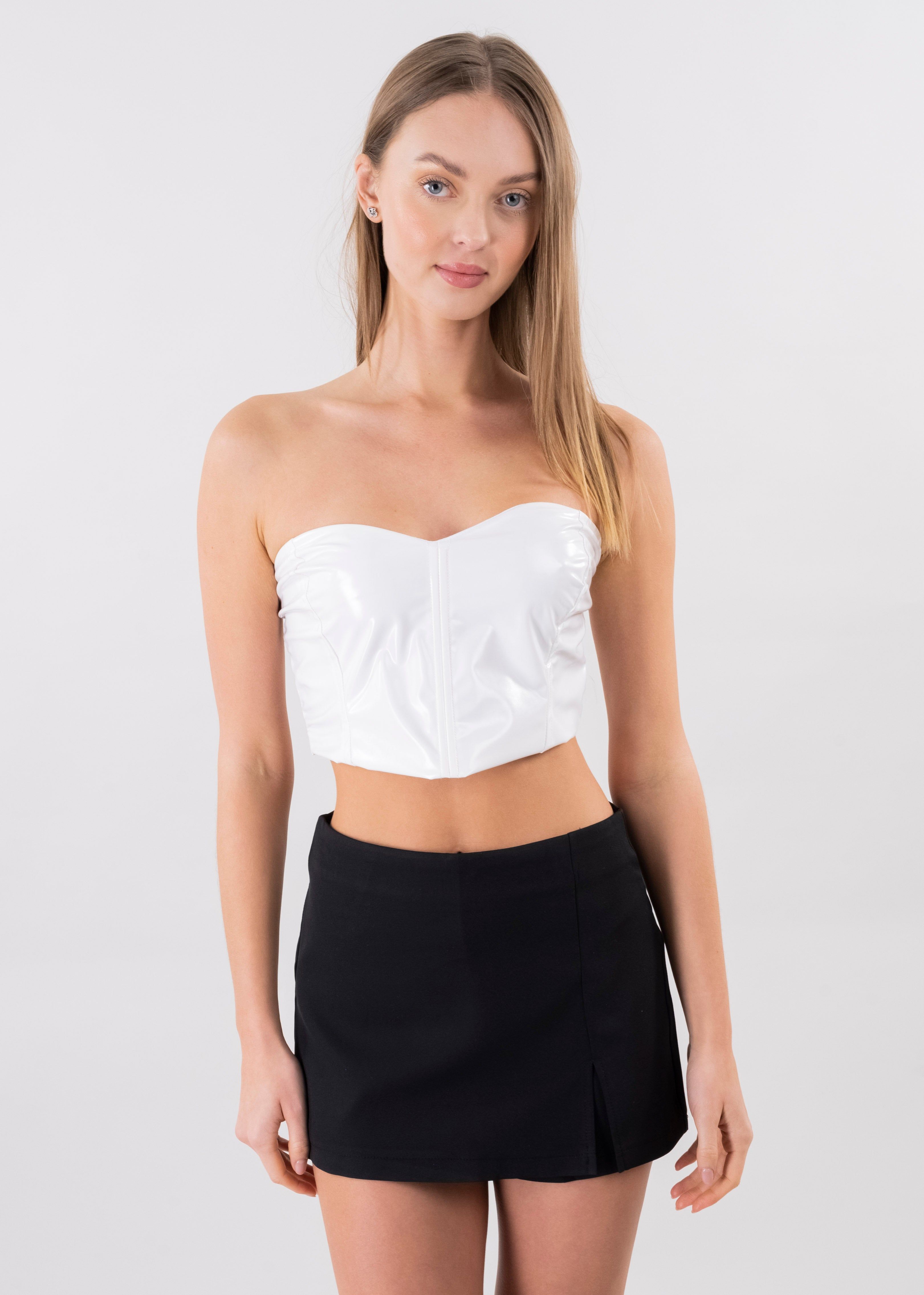 Top corset efecto piel brilloso sold by Shasa product image thumbnail 2