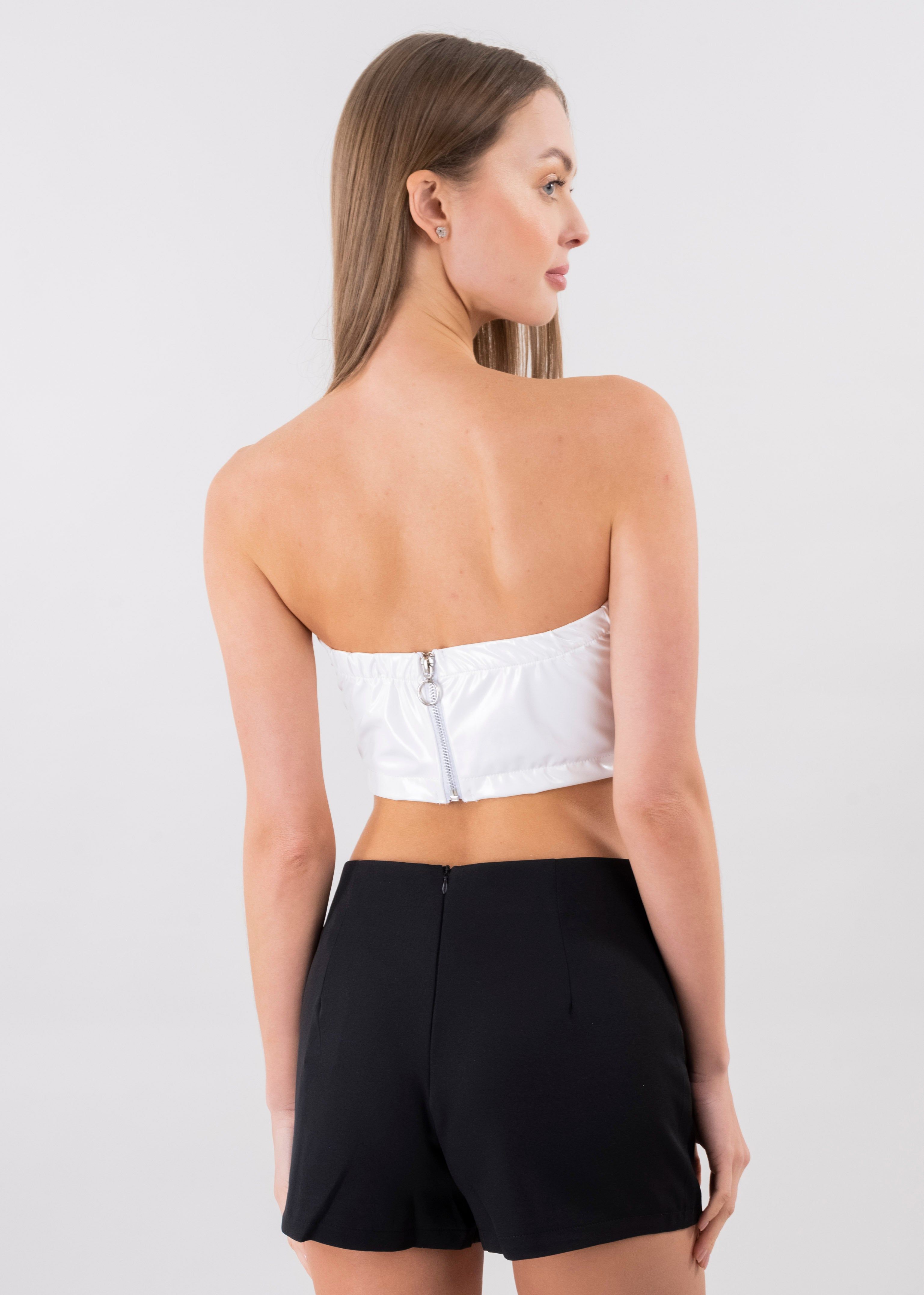 Top corset efecto piel brilloso sold by Shasa product image thumbnail 4