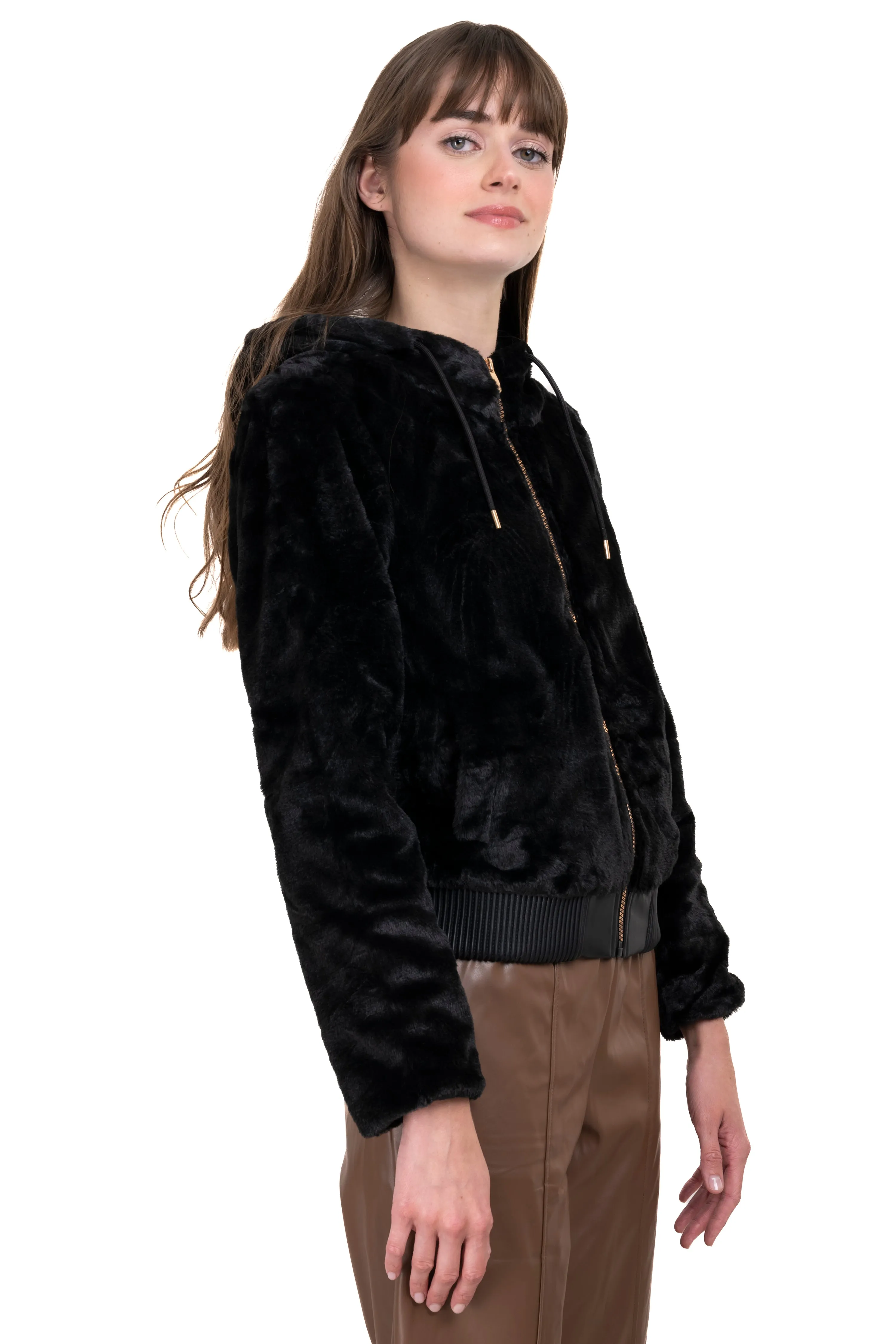 Chamarra bomber peluche capucha sold by Shasa product image thumbnail 3