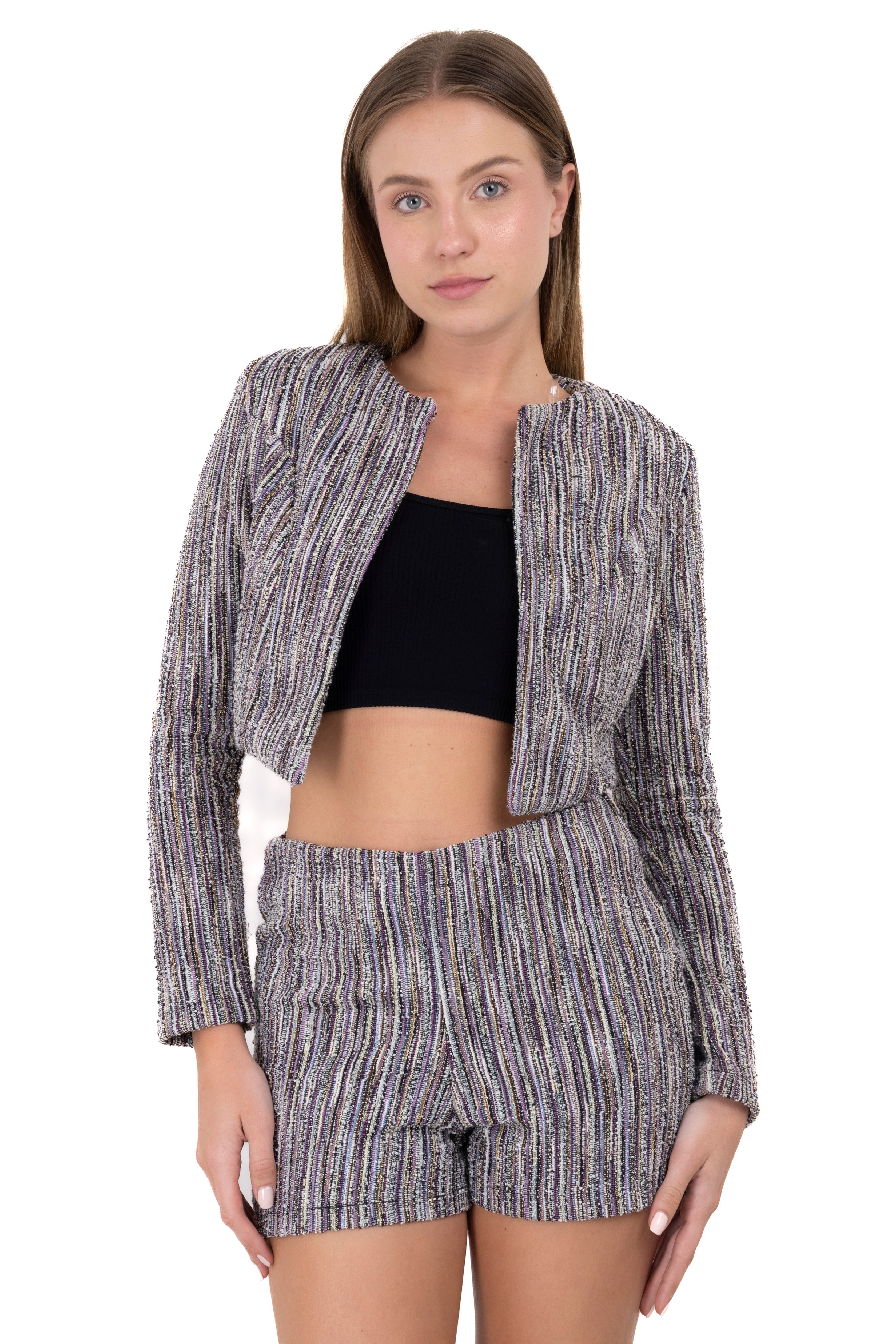 Saco crop abierto lurex sold by Shasa product image thumbnail 5