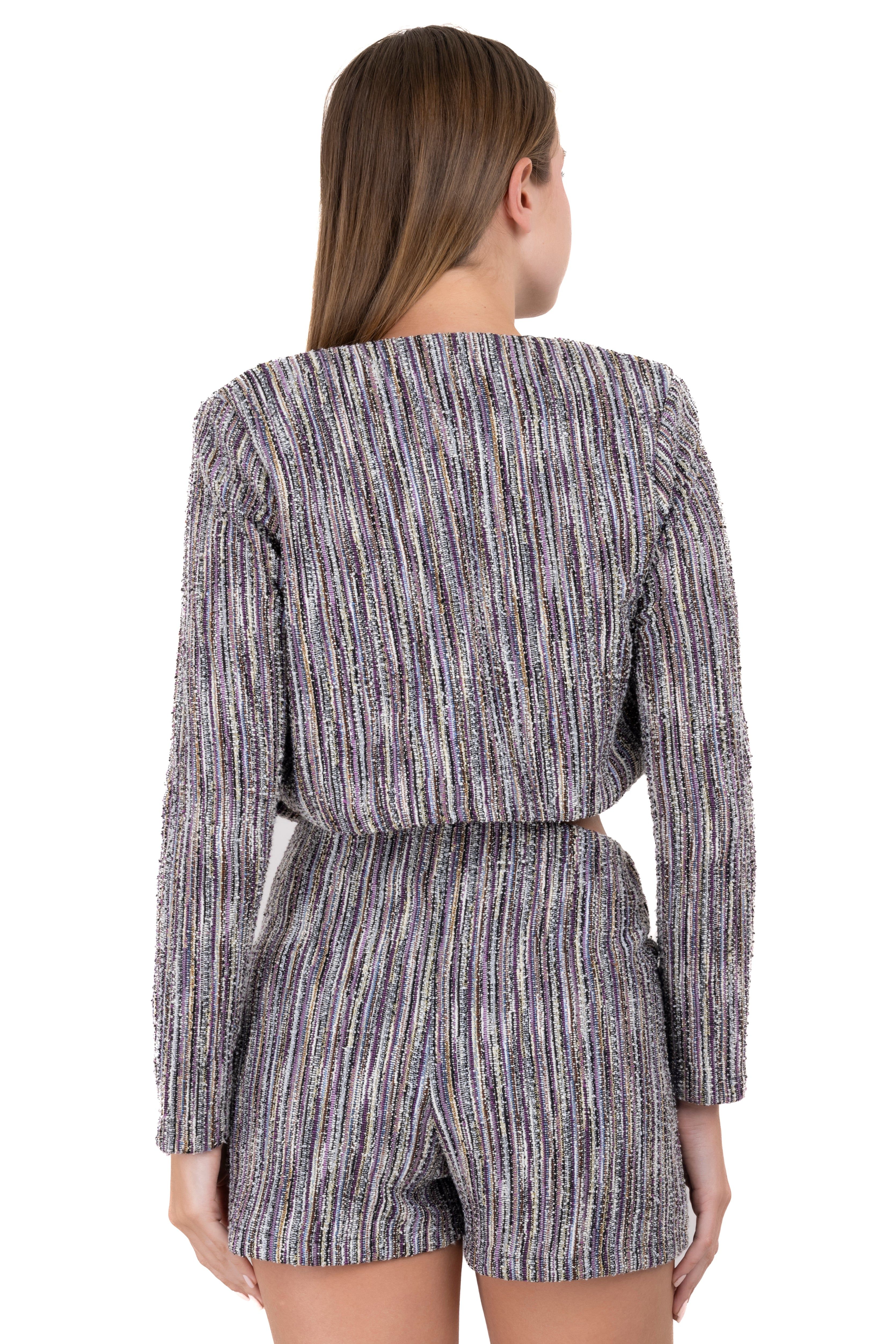 Saco crop abierto lurex sold by Shasa product image thumbnail 4