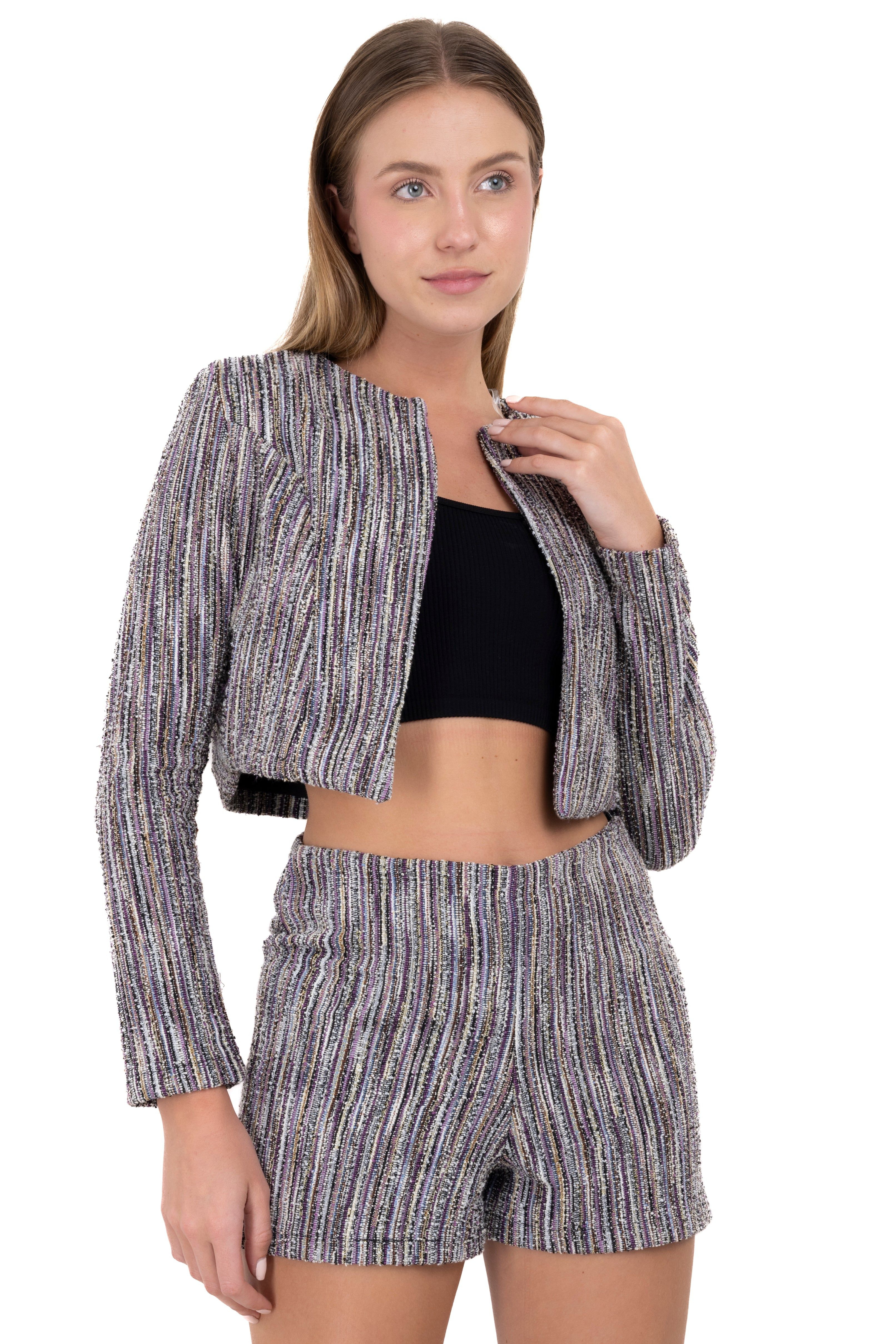 Saco crop abierto lurex sold by Shasa product image thumbnail 2