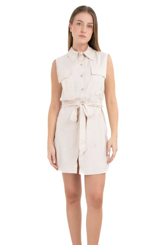 Vestido mini bolsas delanteras sold by Shasa