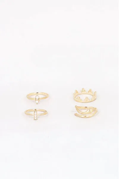 4 P Anillos Corona Serpiente sold by Shasa