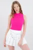 Top acanalado cuello redondo sold by Shasa