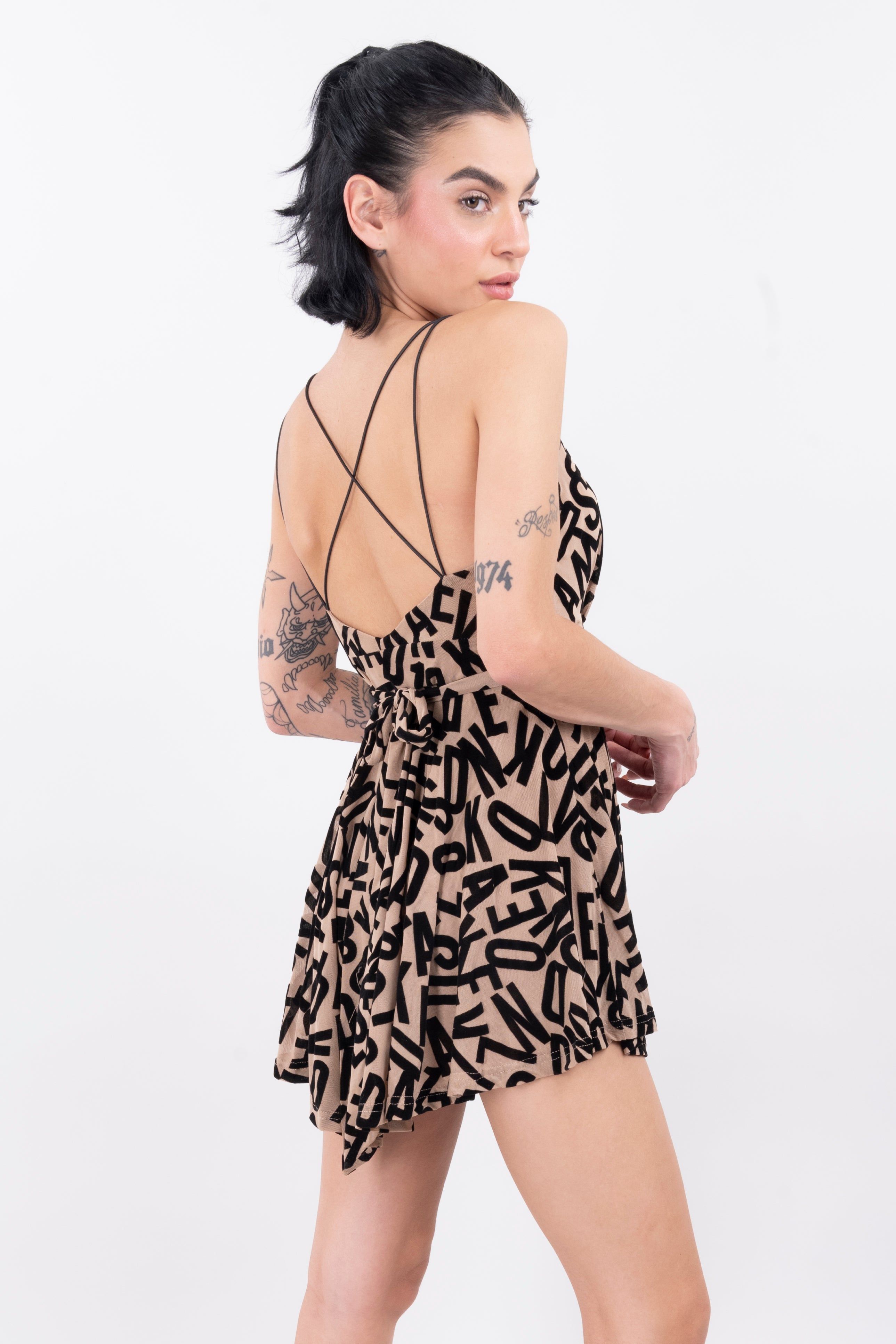 Vestido mini mesh flock sold by Shasa product image thumbnail 3