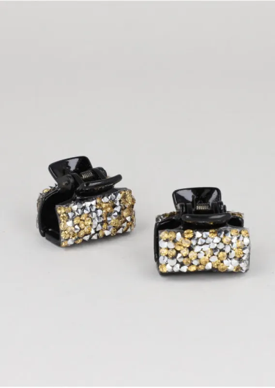 2 P Pinza Mini Glitter Roca sold by Shasa