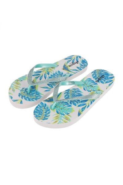 Flip flop tiras brillos hojas sold by Shasa