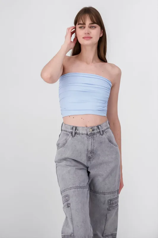 Top Tubo Strapless Drapeado sold by Shasa