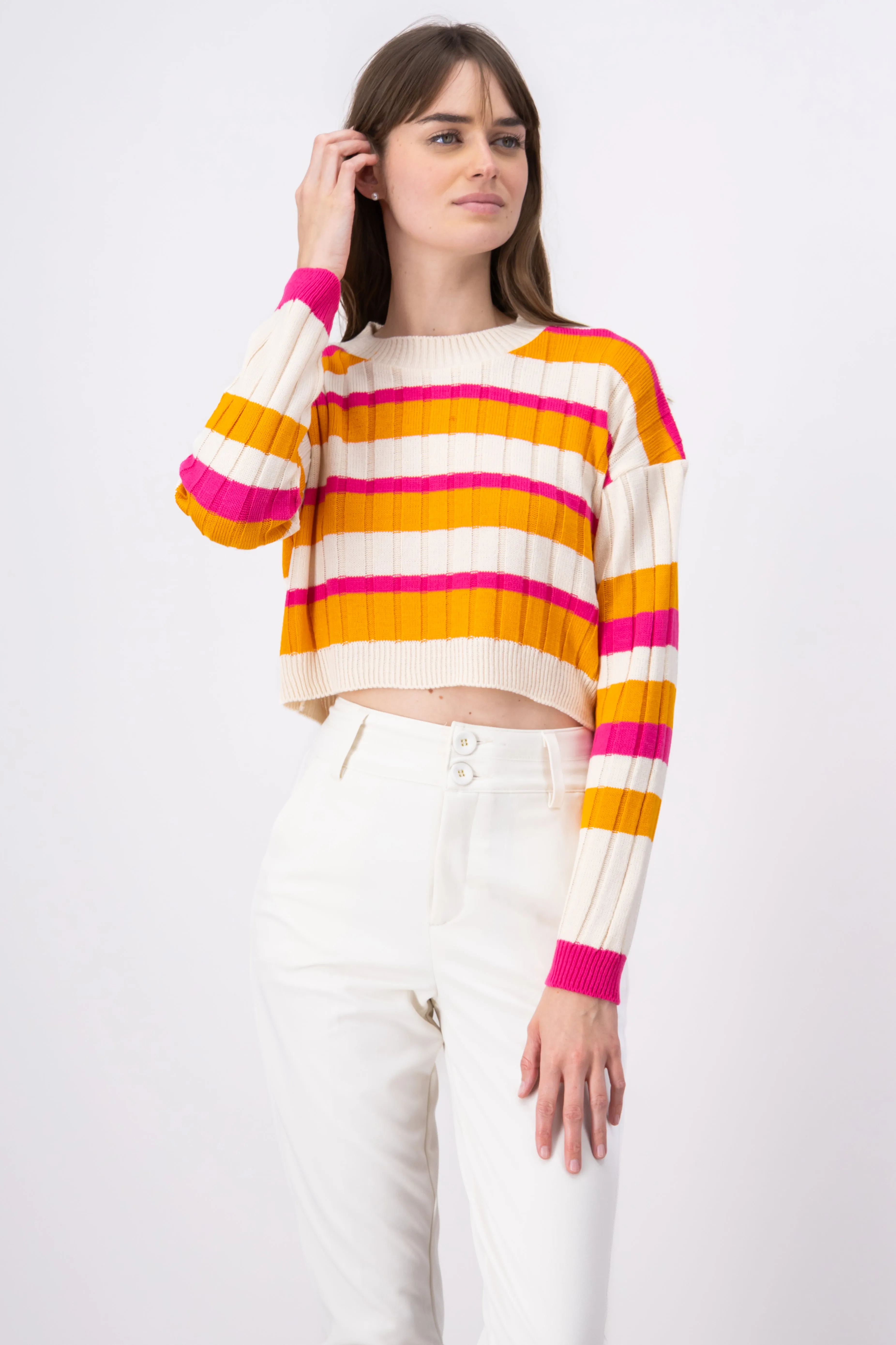 Sueter acanalado detalle rayas sold by Shasa