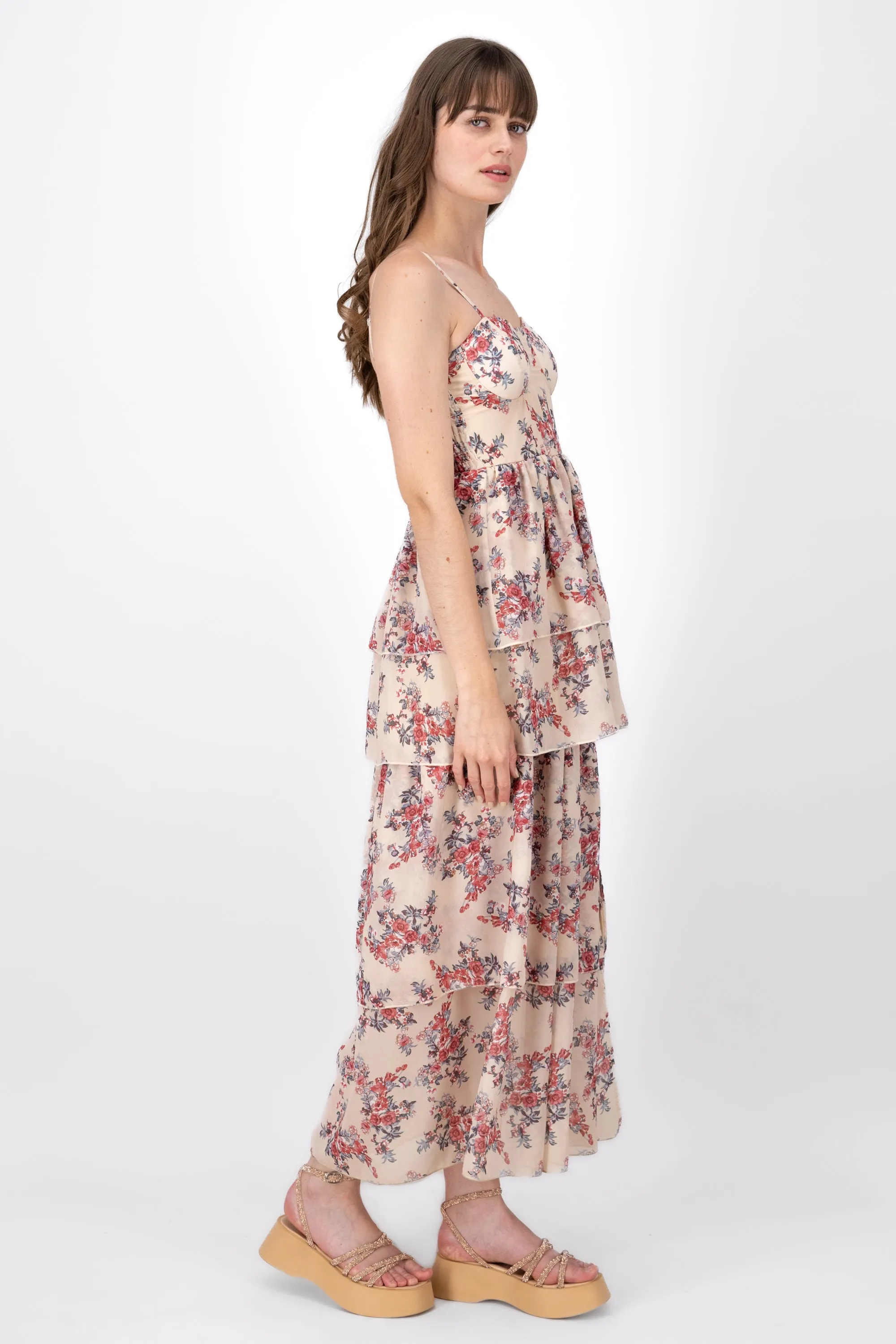 Vestido Maxi Flores Olanes sold by Shasa product image thumbnail 3