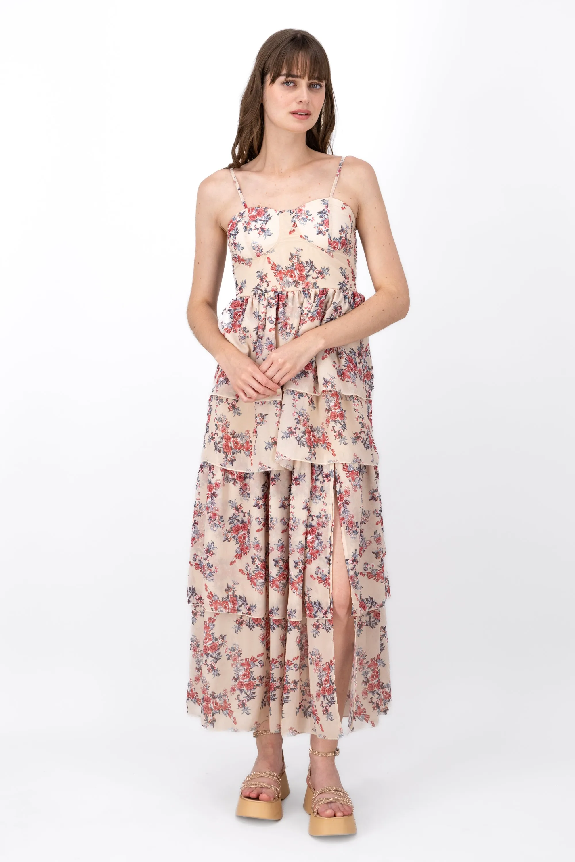 Vestido Maxi Flores Olanes sold by Shasa