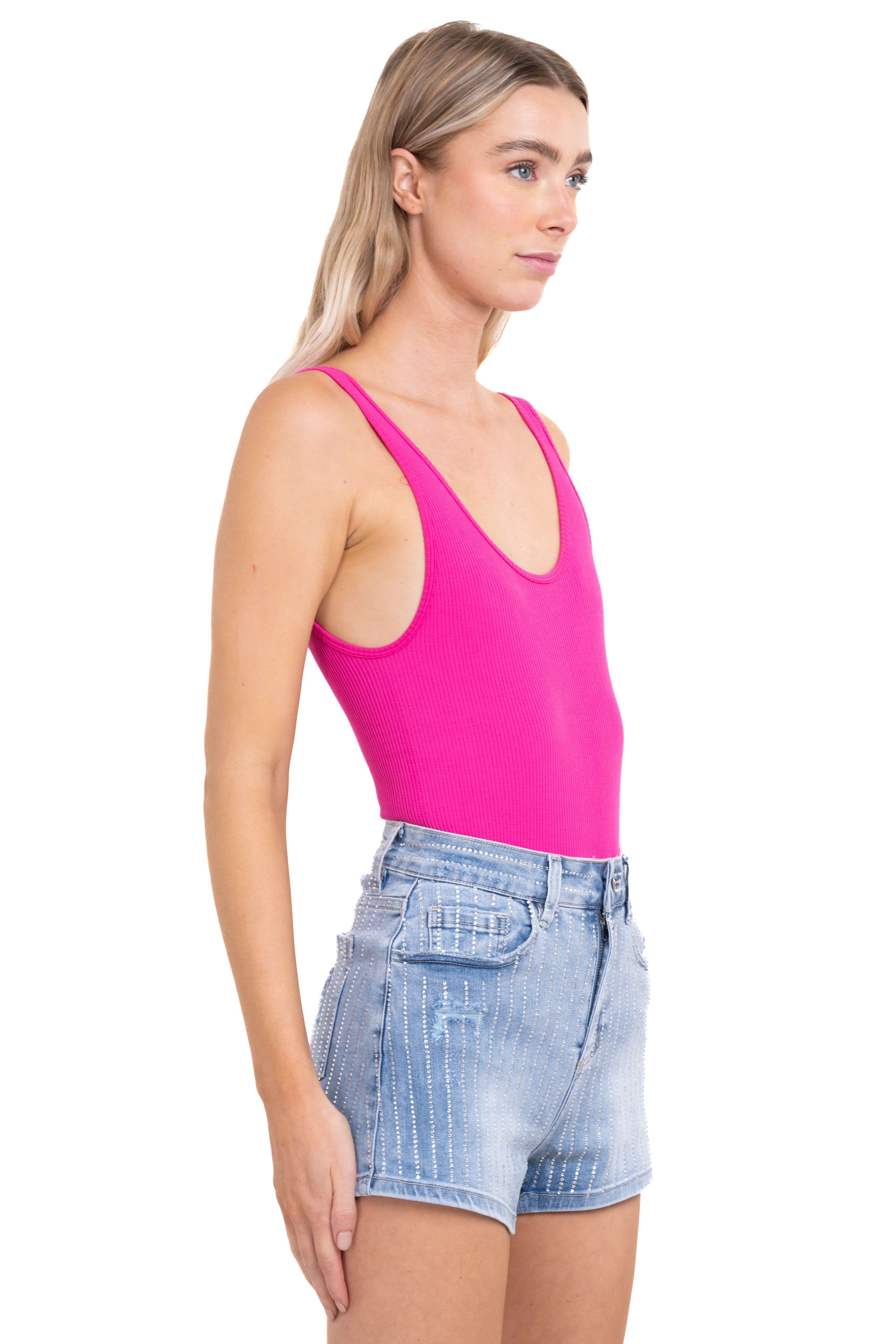 Bodysuit acanalado cuello redondo sold by Shasa product image thumbnail 3