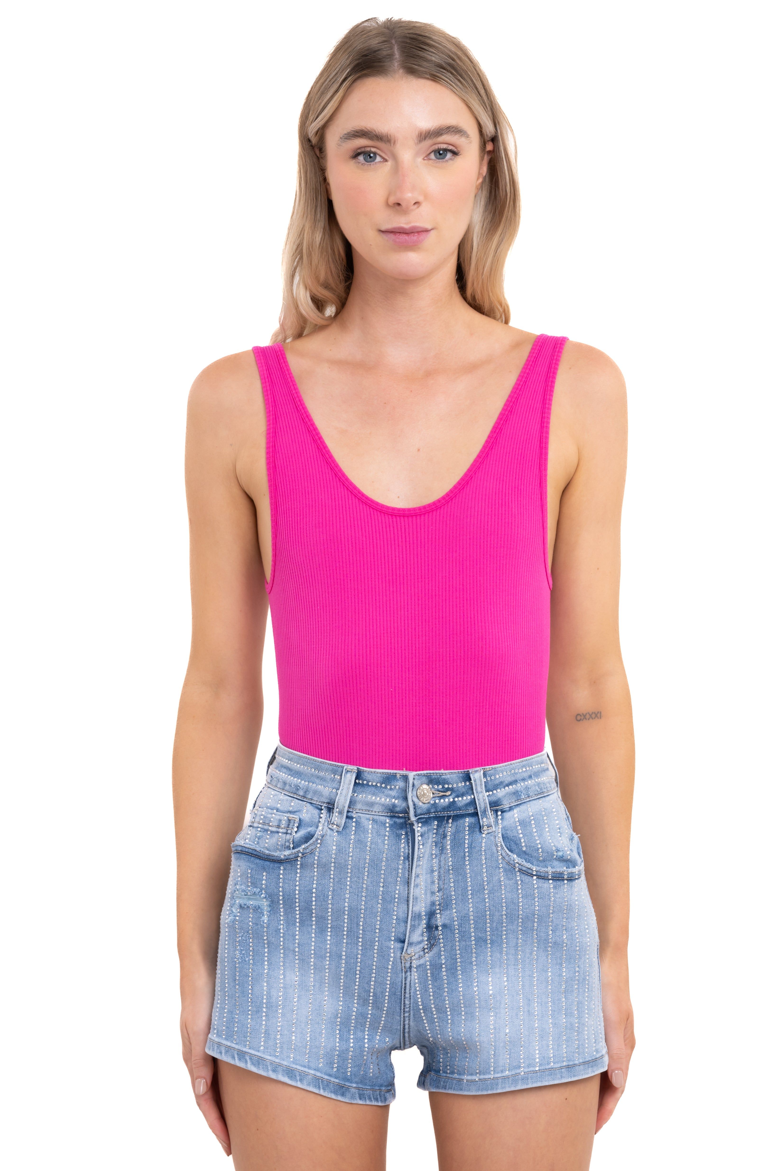 Bodysuit acanalado cuello redondo sold by Shasa product image thumbnail 2