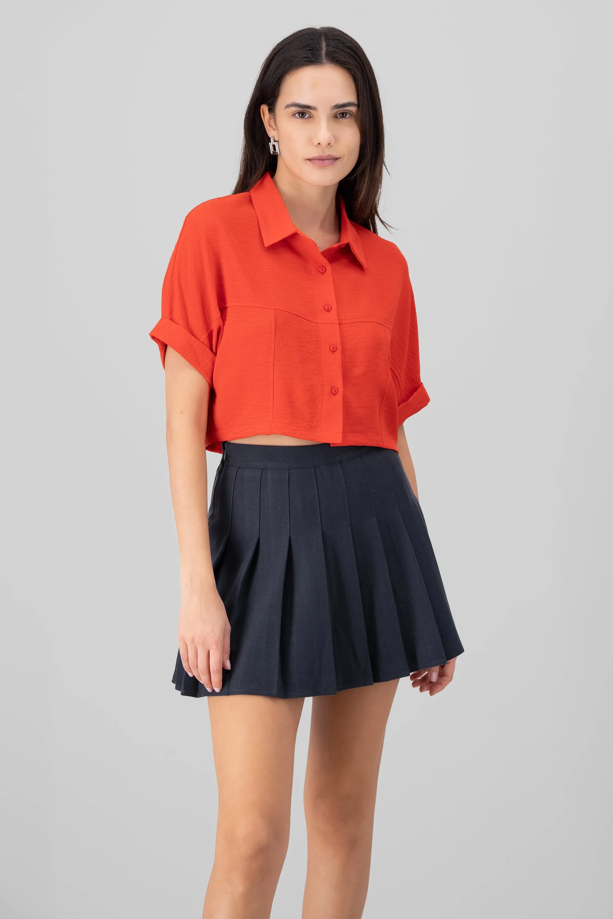 Camisa crop textura sold by Shasa