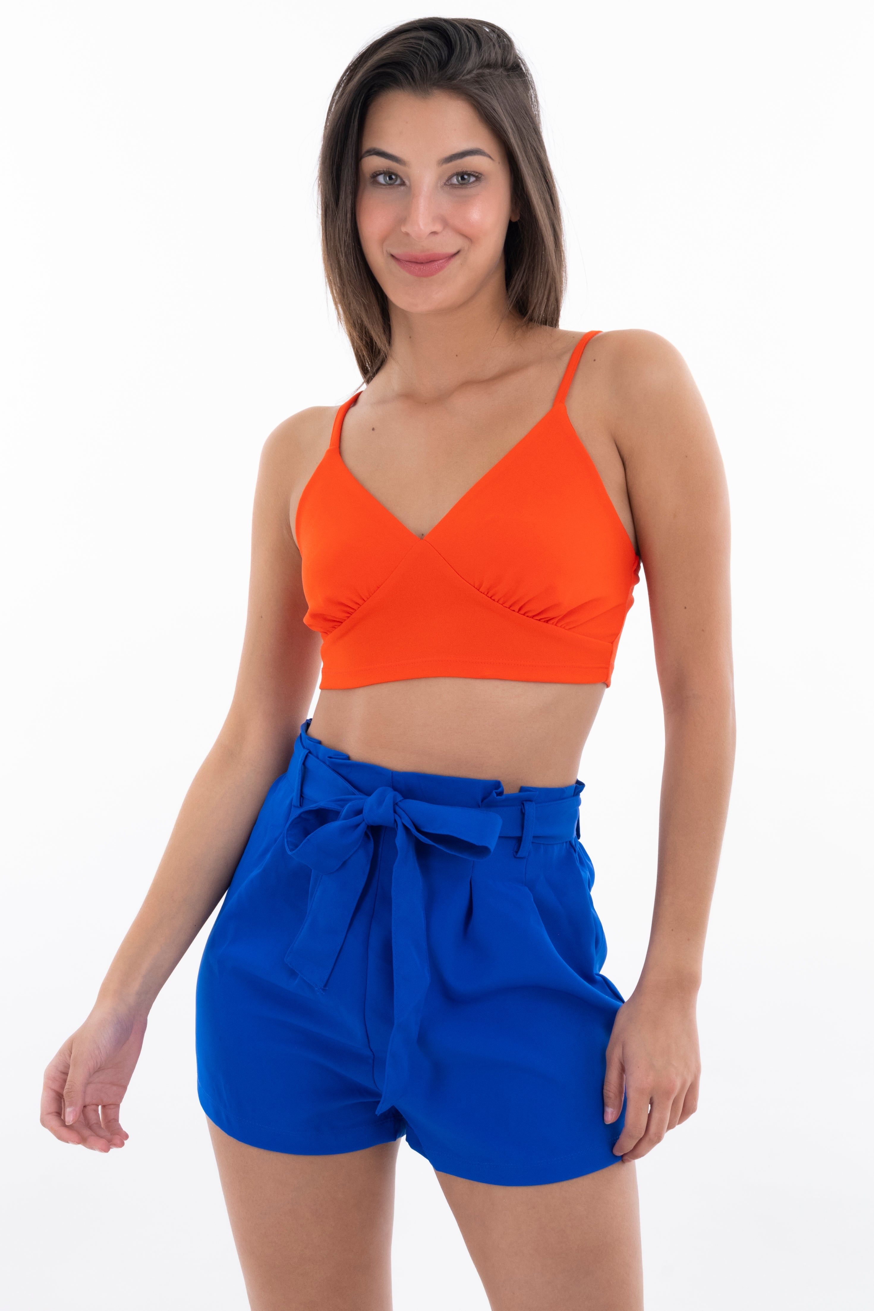 Top crop busto fruncido copas sold by Shasa product image thumbnail 2