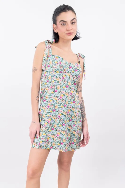 Vestido Mini Tirantes Flores sold by Shasa