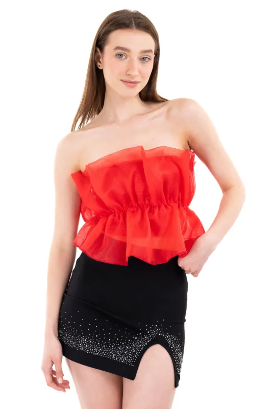 Top Fruncido Organza sold by Shasa