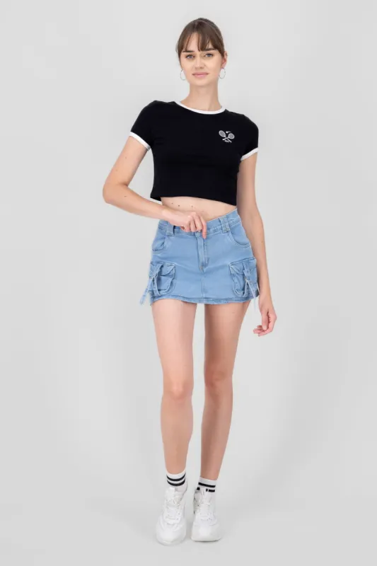 Falda Short Cargo 2 Bolsas sold by Shasa