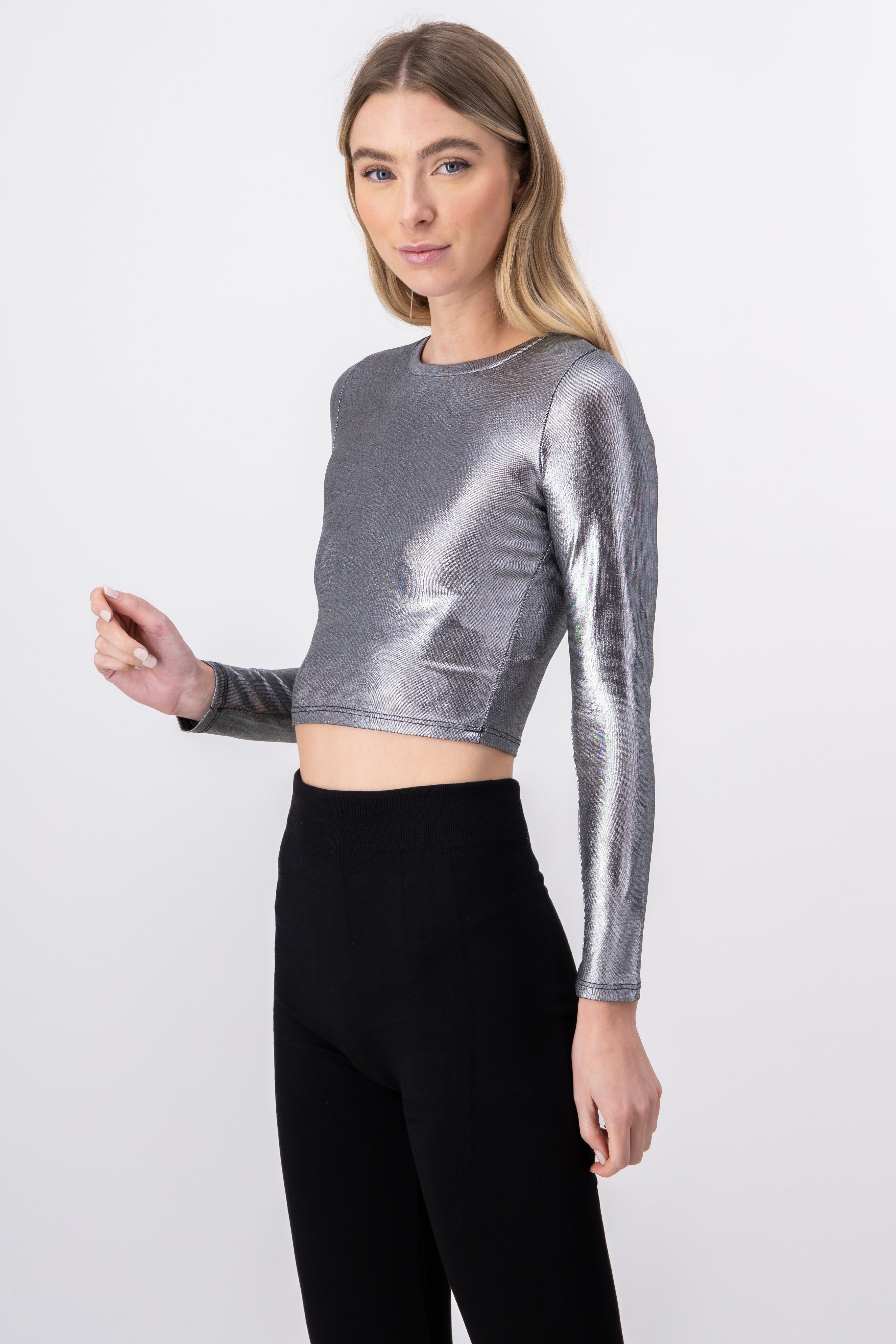 Top metálico manga larga sold by Shasa product image thumbnail 3