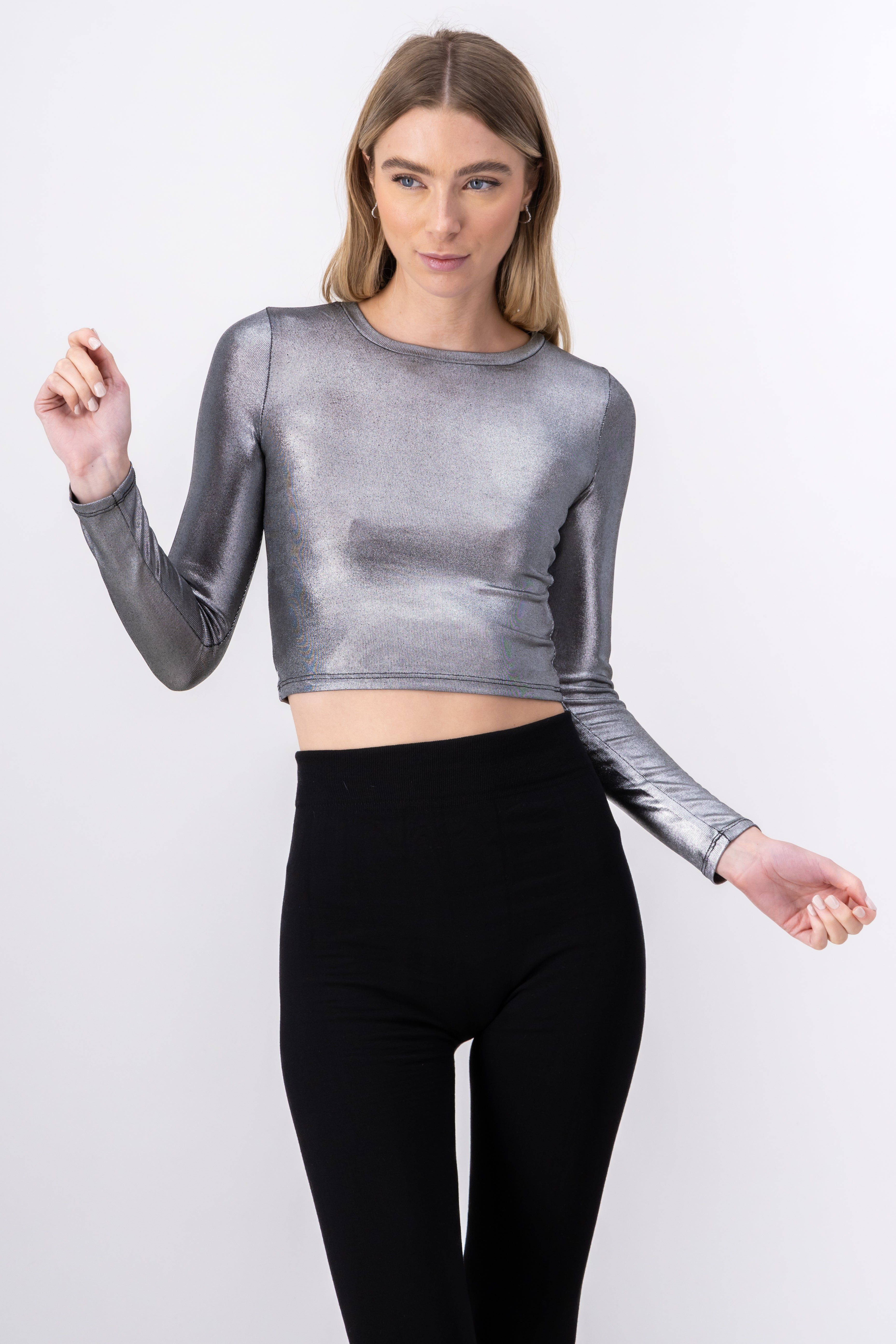 Top metálico manga larga sold by Shasa product image thumbnail 2