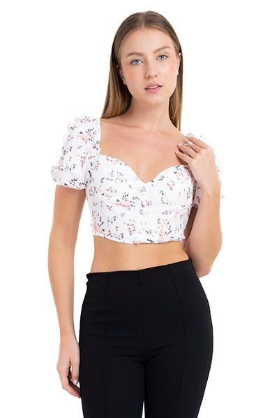 Blusa crop copas flores sold by Shasa product image thumbnail 2