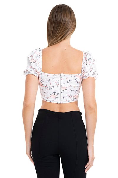 Blusa crop copas flores sold by Shasa product image thumbnail 4