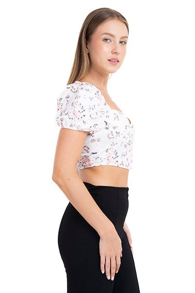 Blusa crop copas flores sold by Shasa product image thumbnail 3