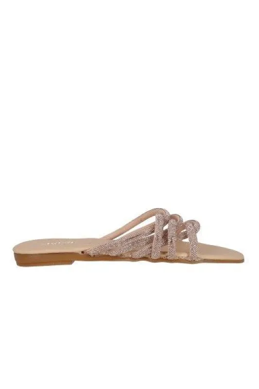 Sandalias pala aplicaciones brillos sold by Shasa