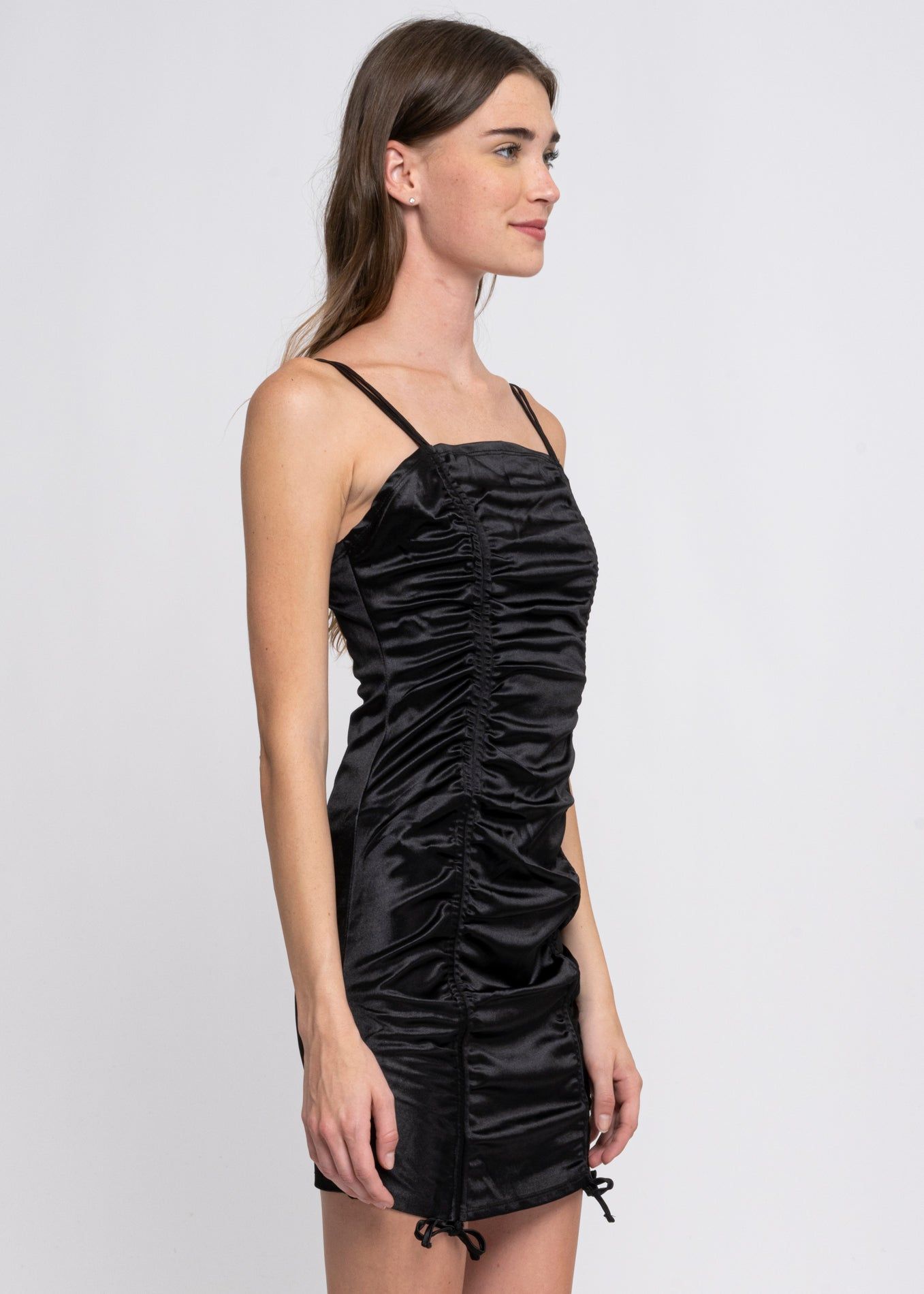 Vestido Drapeado Satín Cintas sold by Shasa product image thumbnail 3